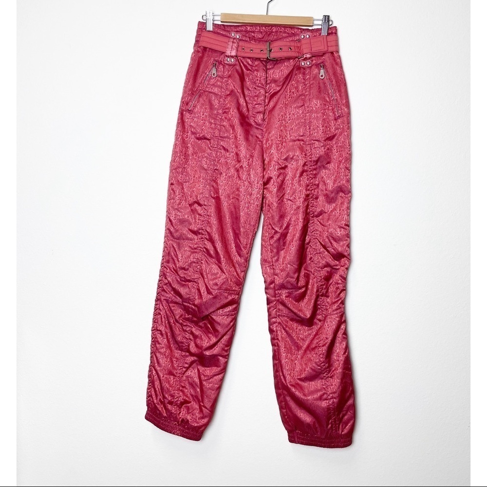 KAELIN Vintage red ski‎ pants high rise​​​​​​